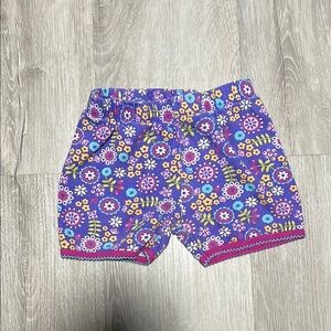 Floral Kids Shorts - Purple